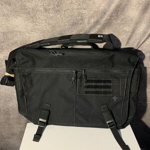 First Tactical Stylish Black Messenger Bag for Men